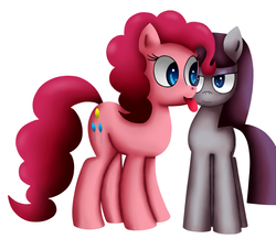 Size: 1125x975 | Tagged: safe, artist:king-sombrero, maud pie, pinkie pie, g4, duo