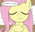 Size: 3747x3531 | Tagged: safe, artist:rainb0wdashie, fluttershy, ask lonershy, g4, coffin, eyes closed, female, funeral, high res, pillow, solo, speech bubble