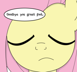 Size: 3746x3516 | Tagged: safe, artist:rainb0wdashie, fluttershy, ask lonershy, g4, eyes closed, female, high res, portrait, solo, speech bubble