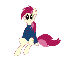 Size: 2048x2048 | Tagged: dead source, safe, artist:cylosis, roseluck, earth pony, pony, g4, clothes, female, high res, mare, simple background, solo, sweater, white background