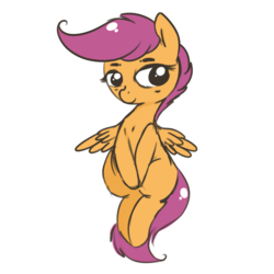 Size: 1024x1024 | Tagged: safe, artist:tokipeach, scootaloo, g4, female, simple background, solo, transparent background