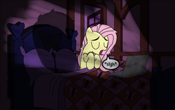 Size: 3752x2356 | Tagged: safe, artist:rainb0wdashie, fluttershy, ask lonershy, g4, darkness, high res, releif