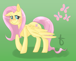 Size: 822x656 | Tagged: safe, artist:teabutts, fluttershy, g4, female, solo