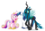Size: 1005x705 | Tagged: safe, artist:dm29, princess cadance, queen chrysalis, shining armor, alicorn, changeling, changeling queen, pony, unicorn, g4, cute, cutealis, female, frown, inconvenient chrysalis, lesbian, looking away, shining armor gets all the mares, ship:chrysarmordance, shipping, simple background, third wheel, transparent background, trio, vector, wide eyes