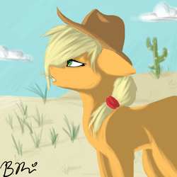 Size: 3000x3000 | Tagged: safe, artist:icewolf2212, applejack, g4, female, floppy ears, high res, solo, straw