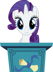 Size: 3515x4729 | Tagged: safe, artist:tomfraggle, part of a set, rarity, g4, female, podium, simple background, solo, transparent background, vector