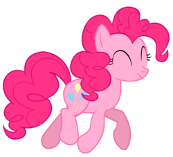 Size: 3200x2900 | Tagged: safe, artist:tomfraggle, pinkie pie, g4, female, high res, simple background, solo, transparent background, vector