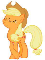 Size: 2400x3200 | Tagged: safe, artist:tomfraggle, applejack, g4, female, high res, simple background, solo, transparent background, vector