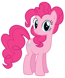 Size: 3000x3600 | Tagged: safe, artist:tomfraggle, pinkie pie, g4, female, high res, simple background, solo, transparent background, vector