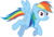 Size: 3800x2600 | Tagged: safe, artist:tomfraggle, rainbow dash, g4, female, high res, simple background, solo, transparent background, vector