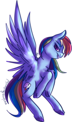 Size: 893x1519 | Tagged: safe, artist:marshmellowcannibal, artist:voidsucre, rainbow dash, pegasus, pony, cutie mark, female, flying, grin, lidded eyes, looking at you, mare, palindrome get, simple background, smiling, solo, spread wings, transparent background, wings