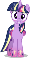 Size: 6000x11750 | Tagged: safe, artist:caliazian, twilight sparkle, alicorn, pony, g4, twilight's kingdom, .ai available, absurd resolution, adorkable, blushing, cute, dork, female, let the rainbow remind you, looking at you, mare, rainbow power, simple background, smiling, solo, transparent background, twilight sparkle (alicorn), vector