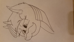 Size: 3264x1836 | Tagged: safe, twilight sparkle, g4, imustacheyouaquestion, moustache, sketch, traditional art