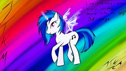 Size: 1191x670 | Tagged: safe, artist:jtkm, dj pon-3, vinyl scratch, g4