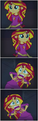 Size: 251x782 | Tagged: safe, sunset shimmer, equestria girls, g4, my little pony equestria girls: rainbow rocks, exploitable meme, meme, self paradox, sunset screamer