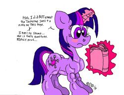 Size: 1021x783 | Tagged: safe, artist:dragonboi471, twilight sparkle, g4, book, female, fetish, muscle fetish, muscles, solo, twilight muscle