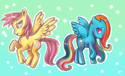 Size: 900x549 | Tagged: safe, artist:jellyvampire, fluttershy, rainbow dash, g4, cosplay