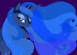 Size: 1024x737 | Tagged: safe, artist:snowdeer97, princess luna, g4, female, portrait, solo