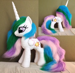 Size: 2448x2400 | Tagged: safe, artist:epicrainbowcrafts, princess celestia, g4, high res, irl, photo, plushie, solo