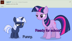 Size: 1250x710 | Tagged: safe, artist:estories, twilight sparkle, oc, oc:silverlay, umbra pony, g4, [don't] ask silverlay, filly, simple background, vector, younger