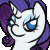 Size: 50x50 | Tagged: safe, artist:mondlichtkatze, rarity, g4, animated, female, gif, gif for breezies, icon, picture for breezies, solo
