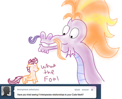 Size: 757x614 | Tagged: safe, scootaloo, steven magnet, g4, ask, tumblr