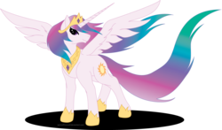 Size: 3688x2172 | Tagged: safe, artist:spiritofthwwolf, princess celestia, g4, female, high res, solo