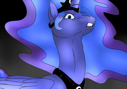 Size: 1280x896 | Tagged: safe, artist:backlash91, princess luna, g4, angry, cross-popping veins, female, solo