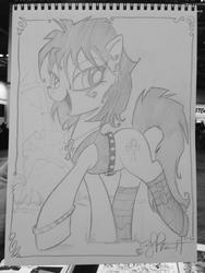 Size: 1024x1365 | Tagged: safe, artist:andy price, pony, ankh, boots, dc comics, death, ponified, sandman, sketch, solo, traditional art