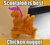 Size: 500x446 | Tagged: safe, edit, scootaloo, pony, g4, chicken nugget, food, irl, meta, pareidolia, photo, scootachicken, simple background, solo, white background