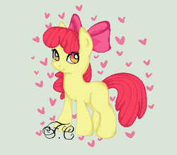 Size: 400x350 | Tagged: safe, artist:fionacart, apple bloom, g4, female, solo