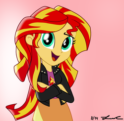 Size: 1100x1080 | Tagged: safe, artist:lisan1997, sunset shimmer, equestria girls, g4, cute, female, shimmerbetes, solo