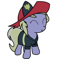 Size: 2000x2000 | Tagged: safe, artist:monopally, dinky hooves, g4, clothes, costume, female, firefighter, firefighter dinky hooves, high res, solo
