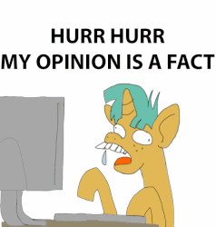 Size: 760x800 | Tagged: safe, artist:robopony, snails, g4, animated, computer, hurr durr, internet, truth, tumblr