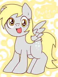 Size: 600x800 | Tagged: safe, artist:minasaku, derpy hooves, pegasus, pony, g4, female, mare, pixiv, solo