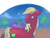 Size: 1280x960 | Tagged: safe, artist:imsokyo, big macintosh, spike, dragon, earth pony, pony, daily life of spike, daily sleeping spike, g4, best friends, cute, dragons riding ponies, duo, duo male, macabetes, male, riding, riding a pony, sleeping, spikabetes, spike riding big macintosh, stallion, sweet apple acres, tumblr, wingless spike