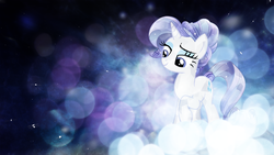 Size: 1920x1080 | Tagged: safe, artist:omniscient-duck, artist:theshadowstone, edit, rarity, crystal pony, pony, unicorn, g4, alternate hairstyle, bubble, crystallized, female, mare, solo, vector, wallpaper, wallpaper edit