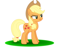 Size: 3016x2420 | Tagged: safe, artist:iscord, applejack, g4, female, grumpy, high res, simple background, solo, transparent background, vector