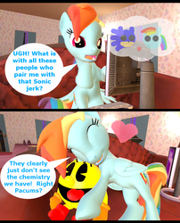 Size: 932x1151 | Tagged: safe, artist:pika-robo, rainbow dash, pegasus, pony, g4, 3d, ashleigh ball, comic, computer, crack shipping, crossover, crossover shipping, cute, erin mathews, female, gmod, heart, male, pac-dash, pac-man, pac-man and the ghostly adventures, pacdash, pinky (pac-man), shipping, shipping denied, sonic drama, sonic the hedgehog, sonic the hedgehog (series), straight, voice actor joke