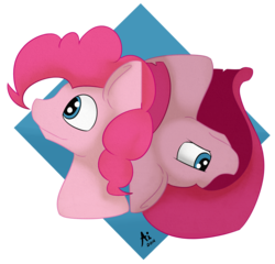 Size: 1280x1229 | Tagged: safe, pinkie pie, g4, aidraws, duality, pinkamena diane pie