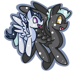 Size: 1200x1200 | Tagged: safe, artist:sugaropolis, rumble, thunderlane, pegasus, pony, g4, brothers, colt, duo, male, siblings, simple background, stallion, transparent background