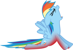 Size: 3571x2425 | Tagged: safe, artist:porygon2z, rainbow dash, pegasus, pony, g4, spike at your service, eyes closed, female, high res, open mouth, ouch, pain, rainbow dumb, reality ensues, screaming, simple background, solo, sunburn, transparent background, vector