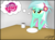 Size: 3577x2668 | Tagged: safe, artist:iflysna94, lyra heartstrings, equestria girls, g4, counter-humie, daydream, fangirl, female, high res, in-universe pegasister, lyra the pegasister, my little pony logo, pegasister, solo, title drop, wavy mouth