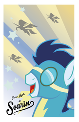 Size: 805x1245 | Tagged: safe, artist:alicorncrystal, soarin', g4, poster, wonderbolts, wonderbolts uniform