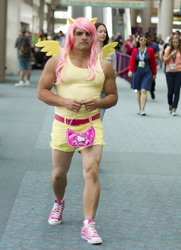 Size: 2364x3264 | Tagged: safe, artist:metalslimer, fluttershy, human, g4, cosplay, flutterguy, hello kitty, high res, irl, irl human, photo, sanrio