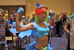 Size: 3872x2592 | Tagged: safe, rainbow dash, human, g4, cosplay, high res, irl, irl human, photo