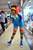 Size: 1424x2144 | Tagged: artist needed, safe, artist:rukia66, rainbow dash, human, g4, cleavage, clothes, cosplay, female, goggles, irl, irl human, lifestyle monterrey - i love 80's, photo, rainbow socks, socks, solo, striped socks