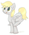 Size: 500x598 | Tagged: safe, artist:dinoderp, derpy hooves, pegasus, pony, g4, female, mare, solo