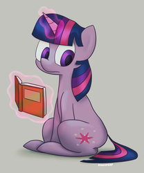 Size: 500x600 | Tagged: safe, artist:dinoderp, twilight sparkle, g4, book, female, solo
