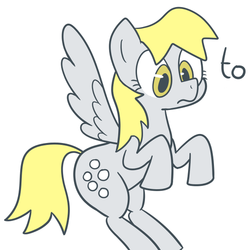 Size: 500x500 | Tagged: safe, artist:dinoderp, derpy hooves, pegasus, pony, g4, female, mare, solo